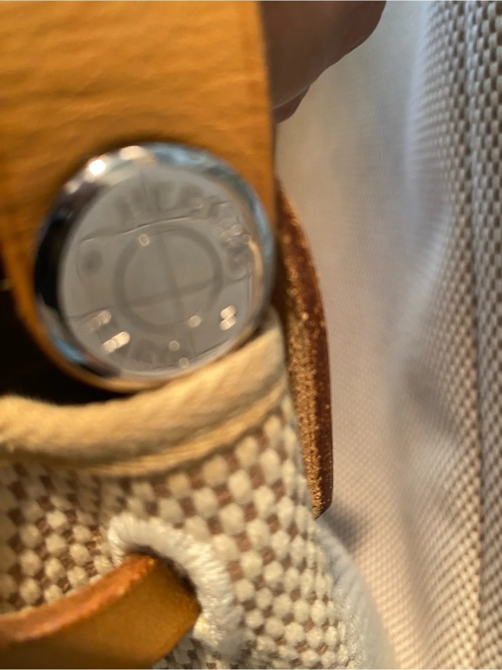 HERMÉS 30PM Cowhide/Canvas HERBAG w/ Silver Lock/Key, Shoulder Strap & Full Set